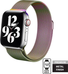 Fotoja e Rrip dore Crong Milano Steel për Apple Watch 38/40 mm, opal/ vjollcë