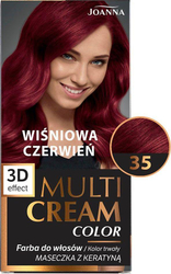Fotoja e Ngjyrë për flokë Joanna Multi Cream, nr. 35, e kuqe e errët