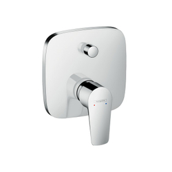 Fotoja e Bateri dushi Hansgrohe Talis E 71745000, nën-mur, ndërrues qeramik, me dy dalje, krom