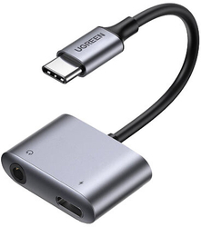 Fotoja e Përshtatës UGREEN USB-C - jack + burim energjie