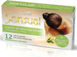 Fotoja e Shirita për depilimin e fytyrës Joanna Sensual Aloe, 12 copë
