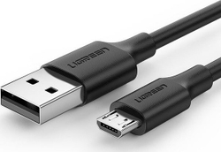 Fotoja e Kabllo micro USB Ugreen QC, 3.0, 2.4 A, 0.25 m, e zezë