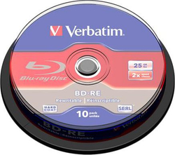 Fotoja e CD Verbatim 43694 BD‑RE, set 10 copë, 25 GB