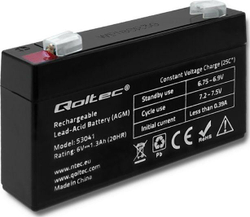Fotoja e Bateri AGM Qoltec 6V, 1.3Ah, 0.39A