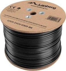 Fotoja e Kabllo Lanberg Outdoor CU LCU5-21CU-0305-BK, 51-350m, e zezë
