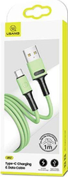 Fotoja e Kabllo USB Usams, USB-A/USB-C, 1 m, e gjelbër