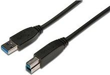 Fotoja e Kabllo lidhëse Digitus Usb A / Usb B, 1.8 m, e zezë