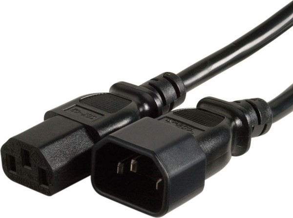 Fotoja e Kabllo energjie Inline IEC C13 - C14, 5m, e zezë