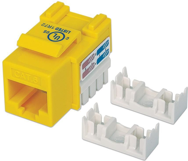 Fotoja e Modul rrjeti Keystone Intellinet Network Solutions 210584, RJ45 UTP Cat6, i verdhë