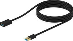 Fotoja e Kabllo Krux, USB-A në USB-A, 1.5 m, e zezë