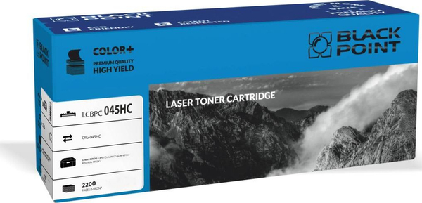 Fotoja e Toner për printer Black Point LCBPC046HC, zëvendësues për CRG-046H, cyan