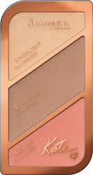 Fotoja e Paletë grimi për konturë Rimmel Kate Sculpting Kit, 002 Coral Glow, 18.5g