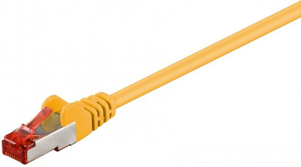 Fotoja e Kabllo interneti Wentronic Goobay Patchcord, CAT6, S/FTP, 3m, e verdhë