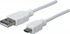 Fotoja e Kabllo Manhattan USB-A në microUSB, 1.8m, e bardhë, Picture 1