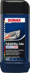 Fotoja e Polirues dhe wax me ngjyrë Sonax Nano Pro, 250 ml, i kaltër