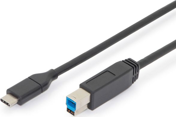 Fotoja e Kabllo Digitus USB-C - USB-B, 1.8m, e zezë