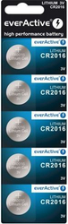 Fotoja e Set baterish everActive CR2016, 3V, 75 mAh, 5 copë