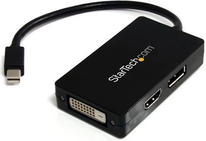 Fotoja e Përshtatës AV StarTech, DisplayPort Mini - HDMI - D-Sub (VGA) - DVI-D, i zi