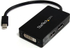 Fotoja e Përshtatës AV StarTech, DisplayPort Mini - HDMI - D-Sub (VGA) - DVI-D, i zi, Picture 1