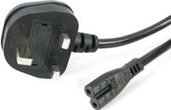 Fotoja e Kabllo energjie StarTech BS 1363 Power (UK) - C7 IEC 60320, 1m, e zezë