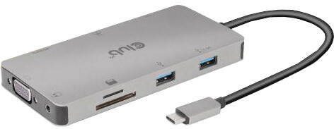 Fotoja e Club3D HUB USB-C 9v1, HDMI, VGA, 2x USB-A Gen1, RJ45, SD, PD 100W