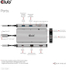 Fotoja e Club3D HUB USB-C 9v1, HDMI, VGA, 2x USB-A Gen1, RJ45, SD, PD 100W, Picture 3