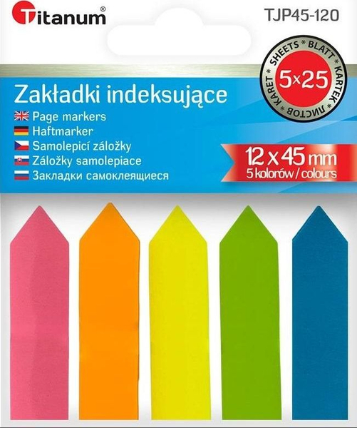 Fotoja e Etiketë Titanum 12×45 mm, 125 fletë, shumengjyrëshe