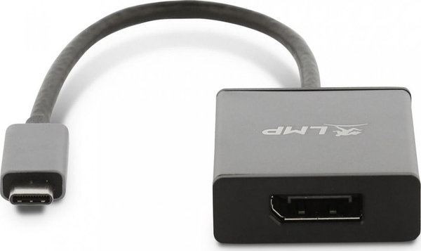 Fotoja e Përshtatës USB LMP, USB-C në DisplayPort, i hirtë