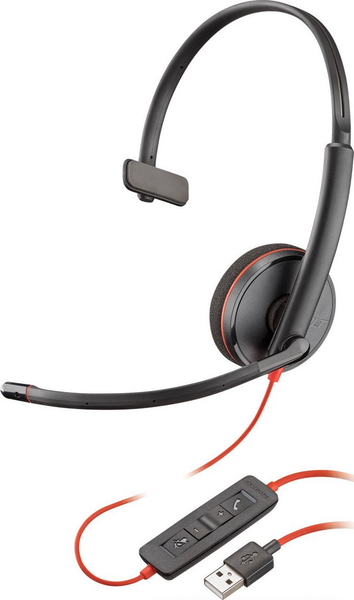 Fotoja e Kufje me mikrofon Plantronics Blackwire C3210, me kabllo, të zeza