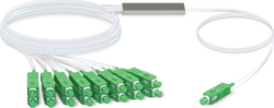 Fotoja e Kabllo Splitter Ubiquiti UFiber 1:16, SC/APC, 900um, 1.5m, e bardhë