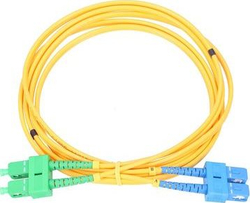 Fotoja e Kabllo optike ExtraLink, SC/UPC-SC/APC, 0.5 m, e verdhë