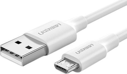 Fotoja e Kabllo USB-A në micro-USB UGREEN US289, 1 m, 2,4 A, PVC, e bardhë