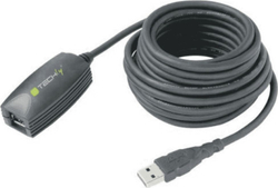 Fotoja e Kabllo Techly USB-A në USB-A, 5m, e zezë