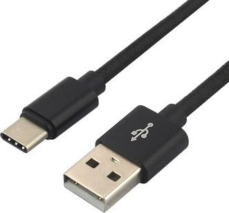 Fotoja e Kabllo EverActive USB-A - USB-C, 1m, e zezë