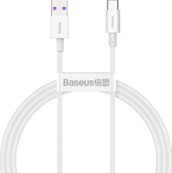 Fotoja e Kabllo Baseus USB-A – USB-C, 1m, e bardhë