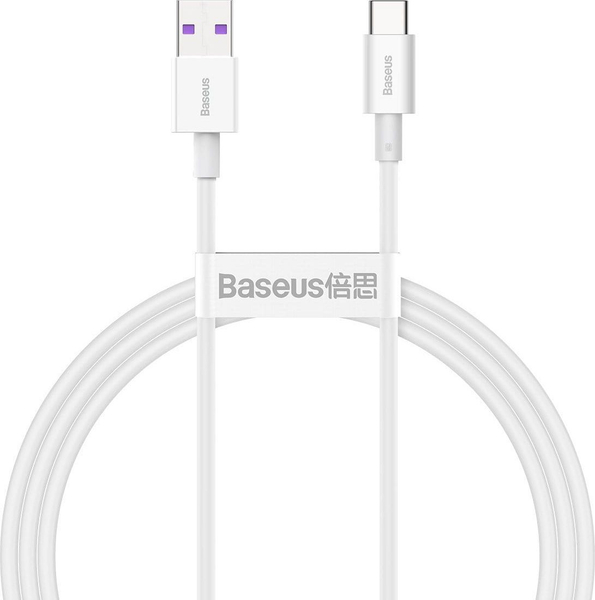 Fotoja e Kabllo Baseus USB-A – USB-C, 1m, e bardhë