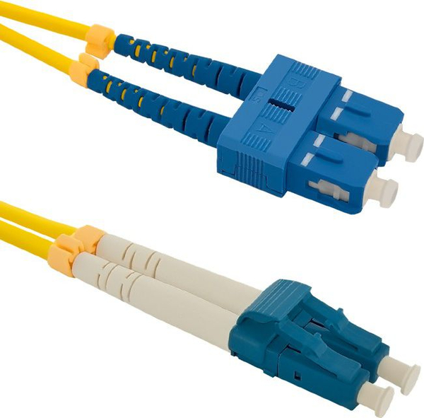 Fotoja e Kabllo patchcord me fibër optike Qoltec SC/UPC - LC/UPC, 2m