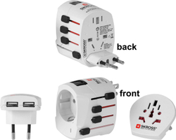 Fotoja e Përshtatës SKROSS, 2 x USB, i bardhë