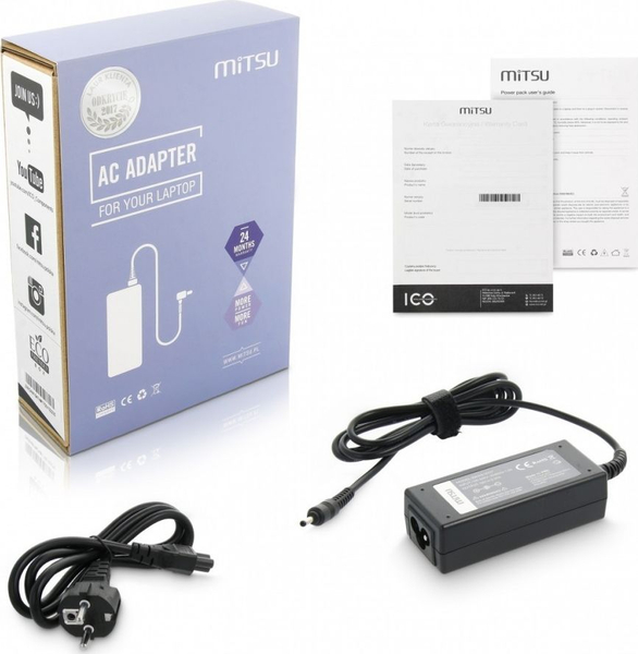 Fotoja e Karikues për laptop Mitsu 45W, 1.1mm, 2.4A, 19V