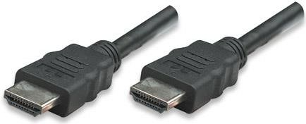 Fotoja e Kabllo Manhattan HDMI - HDMI, 2m, e zezë