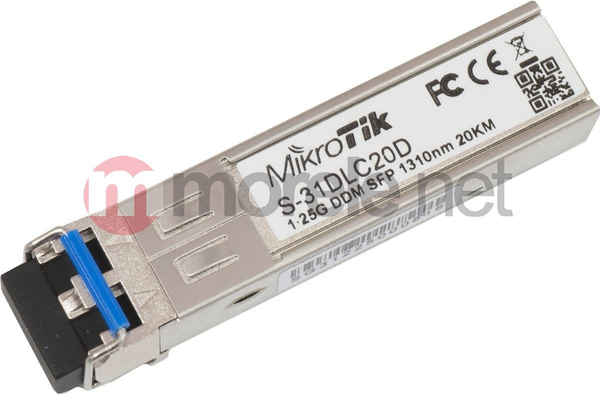 Fotoja e Modul transmetues Mikrotik S-31DLC20D SFP, i argjendtë