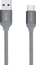 Fotoja e Kabllo Nevox USB-A – USB-C, 2m, e hirtë