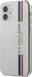 Fotoja e Mbrojtëse US Polo Assn për iPhone 12 Mini, e bardhë