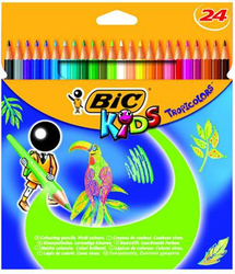 Fotoja e Lapsa me ngjyra për fëmijë Bic Kids TROPICOLORS, 24 copë