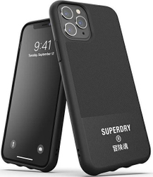 Fotoja e Mbrojtës celulari Dr Nona SuperDry Molded Canvas për iPhone 11 Pro Max, i zi