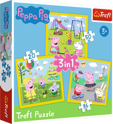 Fotoja e Puzzle 3në1 Trefl, 20 x 36 x 50 pjesë