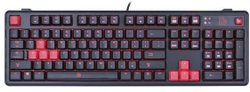 Fotoja e Tastierë mekanike gaming Thermaltake Meka Pro, Cherry MX Red, ndriçim LED e kuqe / e zezë
