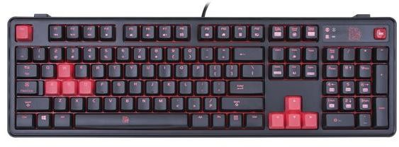 Fotoja e Tastierë mekanike gaming Thermaltake Meka Pro, Cherry MX Red, ndriçim LED e kuqe / e zezë