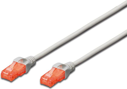 Fotoja e Kabllo rrjeti Digitus RJ-45/RJ-45, cat.6, U/UTP, 3m, e hirtë