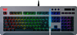 Fotoja e Tastierë Thermaltake Level 20 RGB Titanium Cherry MX RGB Blue (KB-LVT-BLSRUS-01), US, e hirtë